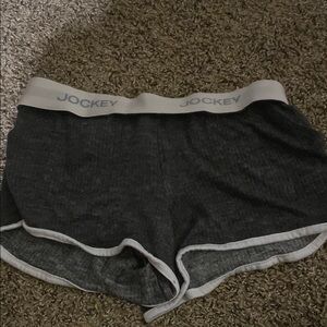 Jockey Gray Athletic Shorts with Elastic Waistband